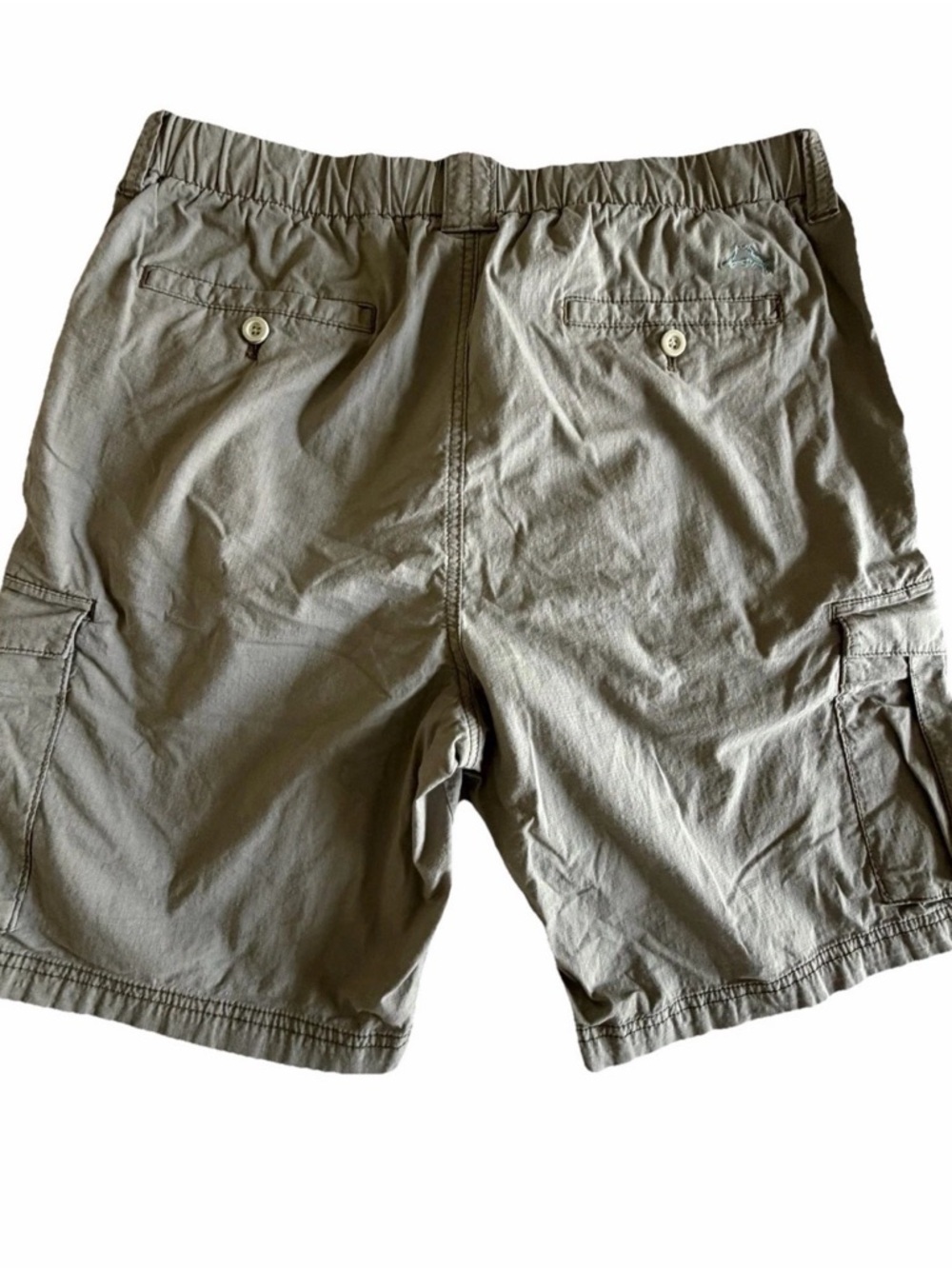 Tommy Bahama Cargo Shorts Mens L Beige Drawstring Stretch Beach Casual Ripstop - Picture 2 of 9